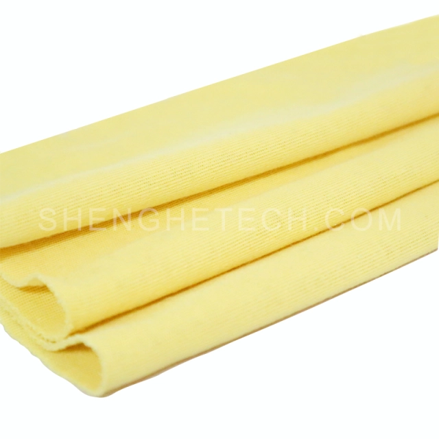 Knitted para aramid fabric
