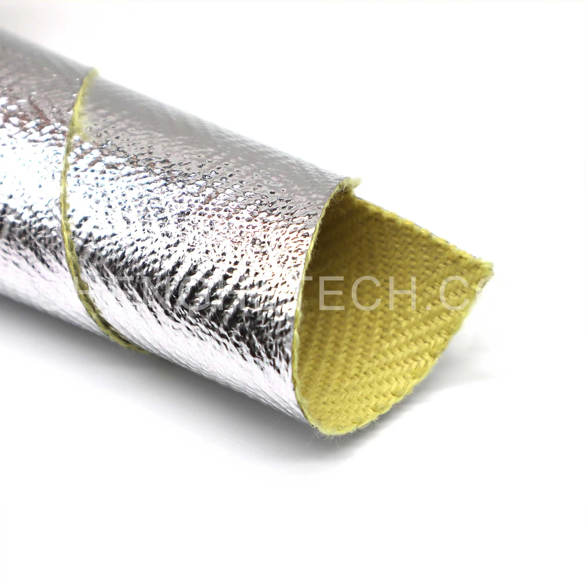 Aluminum coated kevlar fabric