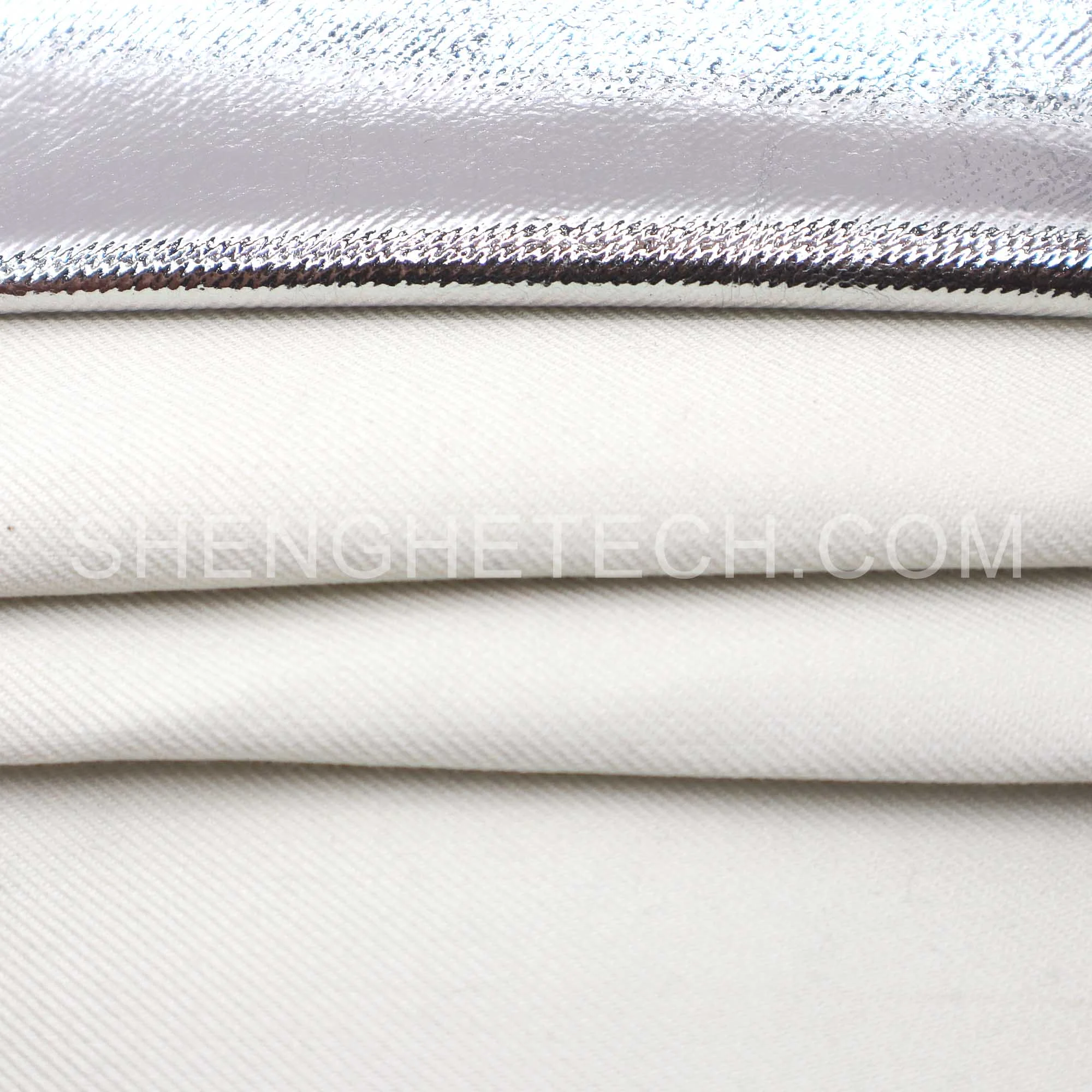 Aluminized viscose and fiberglass fabric